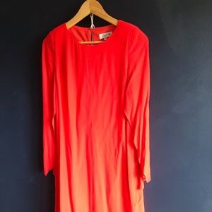Coral Cape Dress